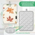 thumbnail image 6 of Yayeee Pot Holders Kitchen Heat Resistant with Pocket 7"x9.8" Cotton Oven Cooking Hot Pads, Brown Autumn Leaves, 6 of 7