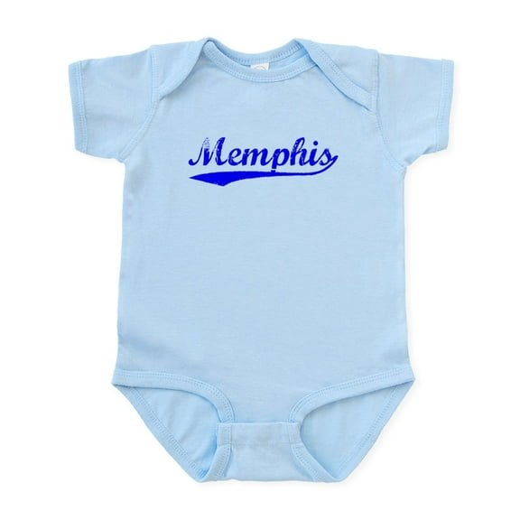 CafePress - Vintage Memphis (Blue) Infant Bodysuit - Baby Light Bodysuit, Size Newborn - 24 Months