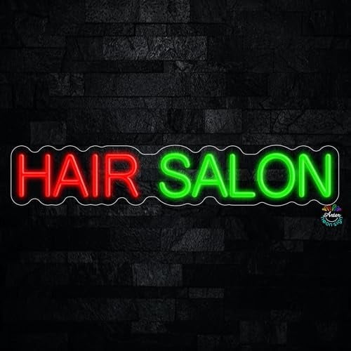 Hair Salon LED Neon Sign 27"L x 5"H #32359