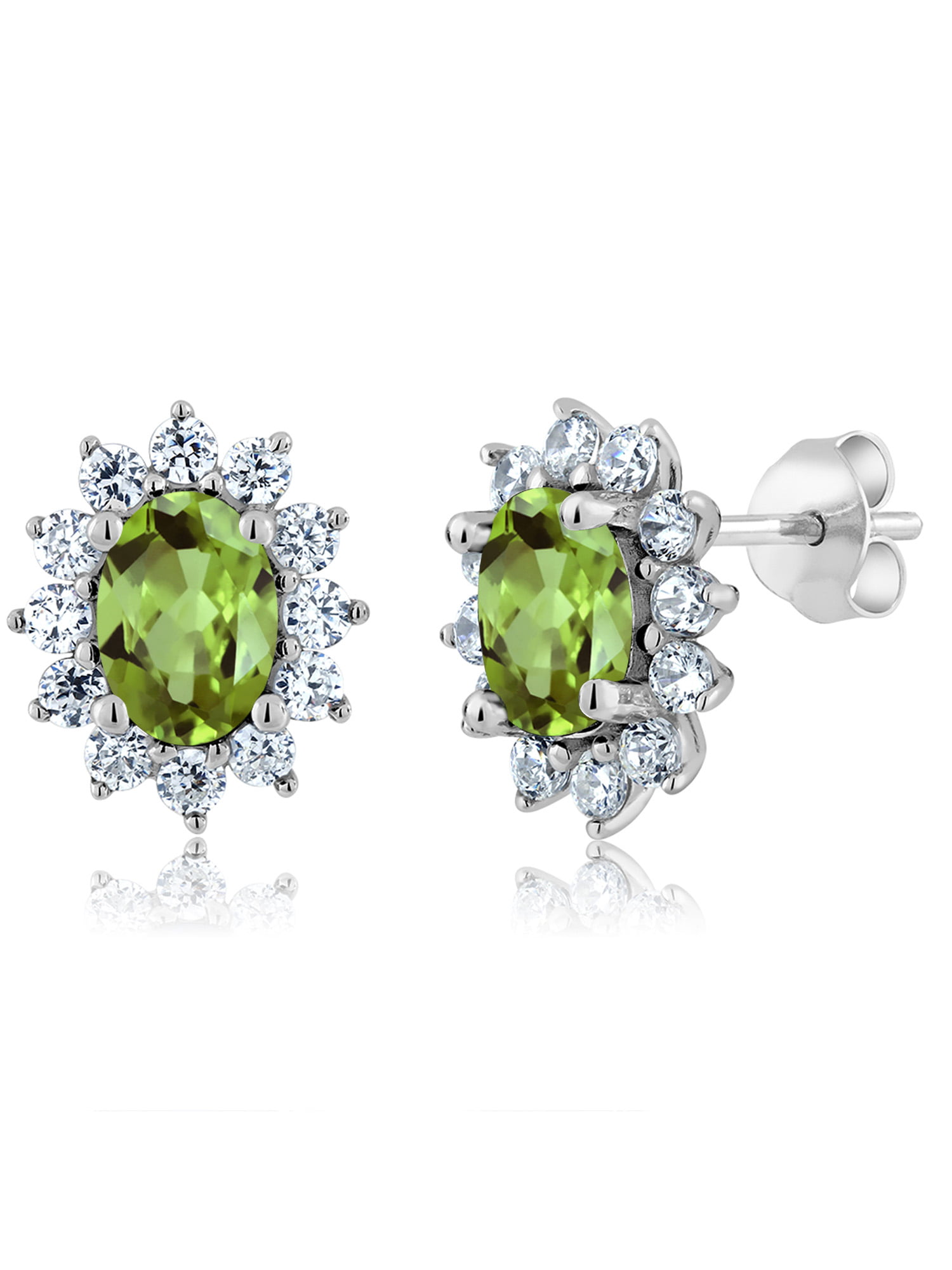 Kate Middleton Inspired 925 Silver Diamond Pendant Earrings Ring Jewelry Set