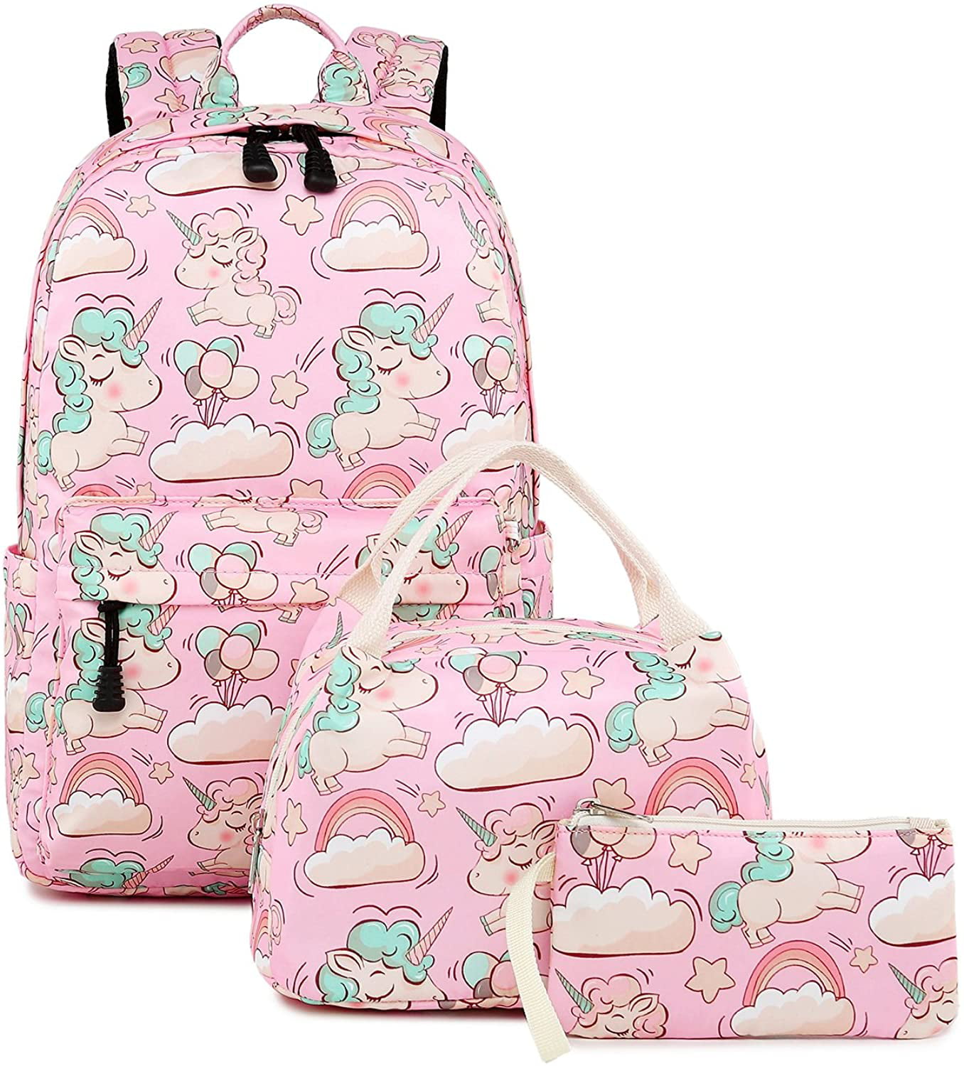 Unicorn Shark Dog Backpack Girls Boys School Bag Women Travel Laptop Rucksack