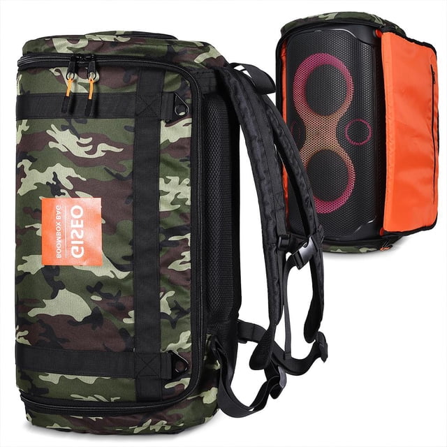 Bolsas impermeables para altavoces compatibles con Bluetooth para JBL PARTYBOX 110 (camuflaje)