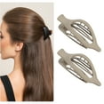thumbnail image 5 of Unique Bargains 2pcs Plastic Hair Claws Hair Clips Hair Barrettes for Women Beige 4.69''x1.89''x1.02'', 5 of 7