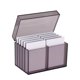 thumbnail image 1 of Soidarity Organizador de bandeja de pestañas transparente con cubierta antipolvo, caja de almacenamiento de pestañas acrílicas, funda, soporte Pestañas postizas gris, 1 of 6