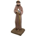 thumbnail image 4 of Saint Francis Statue – Natural Stone Appearance – Made of Resin – Lightweight – 29” Height, 4 of 5