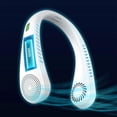 thumbnail image 3 of Portable Neck Fan Hands Free Bladeless Neck Fan, 360° Cooling Hanging Fan, USB Rechargeable Personal Neck Fan, 3 of 5