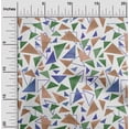 thumbnail image 1 of oneOone Cotton Poplin Twill Green Fabric Triangle Craft Projects Decor Fabric Printed By The Yard 56 Inch Wide-920, 1 of 4