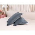 thumbnail image 5 of Unique Bargains Velvet Pillow Cases Pillow Covers with Zipper Closure 2pcs Queen Dark Gray, 5 of 7
