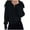 Black Sweatshirts for women _w, variant on safuny Women's Zip Up Cardigan Sweater Ribbed Knitted Drop Shoulder Long Sleeve Fall Outerwear Hot Pink _w Free Size