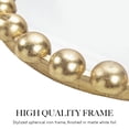 thumbnail image 2 of Madison Park 3-Piece Beaded Round Wall Mirror Set, Gold Mirrors Wall Decor with Iron Framed, Modern Wall Mounted Mirror for Home Decor, Mirrors Decor for Bedroom, Living Room, 20"Dia/17.25"Dia/14"Dia, 2 of 6
