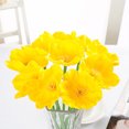 thumbnail image 3 of PU Mini Flor artificial Ministerio del Interior Decoración Floral Ceremonia del banquete de boda Flor falsa, Amarillo 10 Piezas tholdsy  HA6610-04B*10, 3 of 3