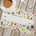 thumbnail image 1 of SZXZYGS Christmas Linen Placemat Insulated Mat Table Mat Party Home Napkins Holiday Kitchen Supplies, 1 of 4