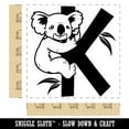 thumbnail image 2 of Animal Alphabet Letter K for Koala Square Rubber Stamp Stamping Scrapbooking Crafting - Large 2.75in, 2 of 7