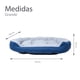 thumbnail image 2 of Cama para Perro, Resistente, Confortable, Lavable, con Relleno Suave Azul/Gris Extra Grande, 2 of 4