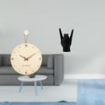 thumbnail image 2 of Reloj de pared decorativo para sala de estar, estatua de gesto, estante moderno creativo, esculturas de resina, figuras de mano y dedos, adecuado para, 2 of 8