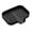 Black, variant on Silicone Soap Dish with Drain Spout, Self-Draining Sink Organizer Tray for Bathroom and Kitchen, Sponges, Dispensers and Soap Holder, Non-Slip and Dishwasher Safe, Black (Compact, 4.9"×3.2")