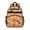 Dog Paw Print and Bone Orange Pattern, variant on Dog Paw Print and Bone Orange Pattern Cute School Backpack Bag for School with Padded Back and Adjustable Shoulder Straps 15.25"x11.5"x5.25"
