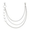 thumbnail image 1 of Fashion Wallet Chain with Star Pendant Female Waist Chain Eye-Catching Pants Chain Pendant Chain 2000s Pants Charm, 1 of 4