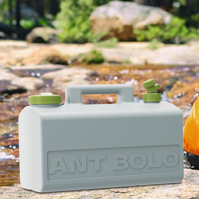 Récipient de Stockage d'Eau, Seau de Stockage d'Eau 20 L, Boisson Outil de Pique-Nique Récipient de Réservoir d'Eau, Support de Stockage d'Eau Réservoir de Stockage d'Eau pour la Randonnée Gris