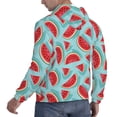thumbnail image 3 of KLL Watermelon Print Mens Hoodie Long Sleeve Casual Pullover Hooded Sweatshirt Fashion Drawstring Hoodies with Pocket-3X-Large, 3 of 6