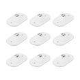 thumbnail image 2 of 12 ruedas giratorias autoadhesivas de acero inoxidable, ruedas universales con rotación de 360 ​​grados, polea adhesiva blanca, 2 of 10