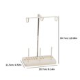 thumbnail image 3 of Soporte de carrete de 3 conos Soporte de línea de bordado ajustable Máquina de coser (Beige), 3 of 3