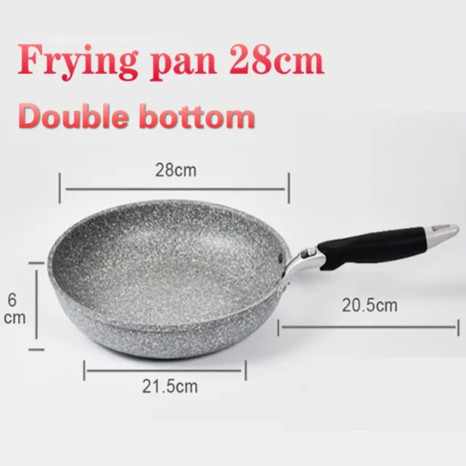 LOPNGLG Non-stick Frying Pan Set for Gas Stove - 20cm  24cm  26cm  28cm Skillet with Induction Cooker Compatibility - Durable Cauldron for Pancakes and Eggs