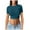 Navy, variant on OSOLU Solid Color Women Short Sleeve Slim Fit Crew Neck Long Sleeve T-Shirt Tshirts Tee Tops Plain Basic Crop Tops Casual Clothes Streetwear Clean Girl Clothes Lovely Dailywear