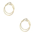 thumbnail image 2 of Pendientes redondos de oro Qarigey, moda para mujer, 1 par, 7.00*3.00*1.00 cm, tipo 4 NO4, 2 of 6