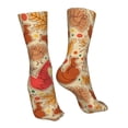 thumbnail image 7 of Uemuo Autumn Animal Maple Leaves for 16in Socks, Cotton Socks Sports Socks Knee High Socks Comfortable Socks For Men, Women, 7 of 7
