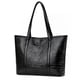 thumbnail image 2 of Bolso retro de piel de cocodrilo para mujer Bolso de compras de hombro de gran capacidad, 2 of 9