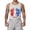White, variant on GrmtClth Mens 250 Years Usa Tank Top Anniversary American Flag Pattern Tee Breathable Sleeveless Top Fashion 1776-2026 Print Shirt Royal Blue 5XL