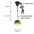 thumbnail image 2 of KAYYELAMP Motion Sensor 1 Pcs Ceiling Light Convert Vintage Pendant E26 Base Connections Dia 5.9" Gradient Green Ball Glass Shade 3.2ft Cord Conversion Kit for E26 Spot Lamp, 2 of 7