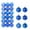 Deep blue /1.18in/36pcs/6 surface, variant on Christmas Tree Ornaments Set Shatterproof Holiday Ornaments Balls For Xmas Decorations(1.18"-2.36")