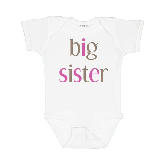 Inktastic Big Sister Girls Baby Bodysuit