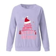 thumbnail image 3 of Christmas Sweatshirts for Women Casual Holiday Long Sleeve Shirts Fashion Xmas Letter Printed Blouses Womens Comfortable Crewneck Sweaters Pullover Tops, 3 of 4