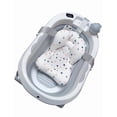 thumbnail image 1 of Tina de Baño para Bebé | Bañera Plegable y Portátil con Cojín | Cómoda y Segura | Baño Infantil | Bañera para recién nacidos. (Gris), 1 of 6