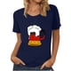 thumbnail image 1 of Blusa de mujer Oktoberfest Camiseta de cuello redondo Estampado de verano Jersey de manga corta Camiseta de mujer para hombre Tops Camisa Pompotops  hfajkhk135839, 1 of 1
