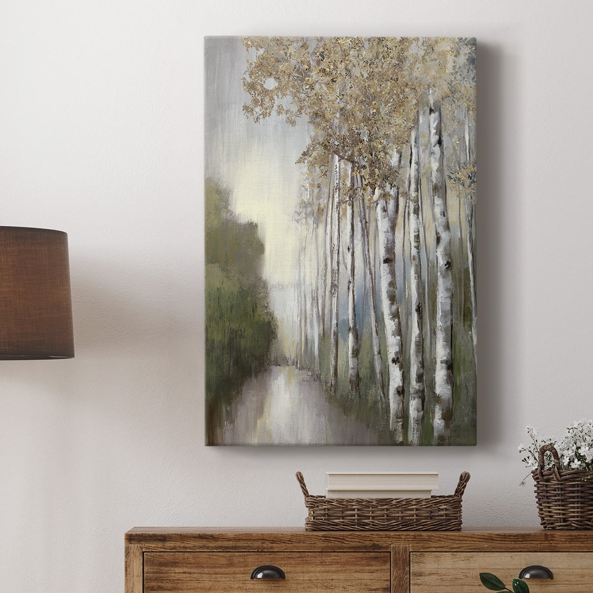 Woodland Walk Neutral Premium Gallery Wrapped Canvas - Ready to Hang