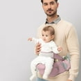 thumbnail image 6 of LHWEN Baby Hip Seat Waist Support Sling for Infants Adjustable Padded Belt Non-Slip Cotton Fabric Ergonomic Design Multiple Carry Positions Storage Pockets Comfortable Outdoor Trips Back Shoulder, 6 of 9