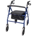 thumbnail image 5 of Mother's Day Sales - Fold Up Removable Back Support Four Wheel Walker Rollator, 5 of 8