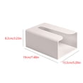 thumbnail image 2 of Caja de pañuelos de baño montada en la pared Caja de almacenamiento de papel de cocina Organizador de servilletas de inodoro sin perforaciones, Albaricoque Sweethay HA2857-03B, 2 of 6