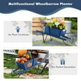 thumbnail image 5 of Topcobe Wooden Wagon Planter with 9 Magnetic Accessories for Garden Yard, Planters for Outdoor Plants, Raised Garden Beds Outdoor, Blue, 5 of 9