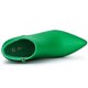 thumbnail image 4 of Botines De Punta Estrecha Cremallera Y Tacón De Aguja Para Mujer Verde 36, 4 of 7