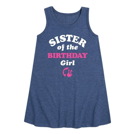 

Barbie - Sister of The Birthday Girl - Toddler and Youth Girls A-line Dress