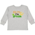 thumbnail image 3 of Inktastic Saint Patrick's Day, Clovers, Kiss Me I'm Irish Boys or Girls Long Sleeve Toddler T-Shirt, 3 of 5