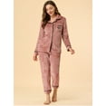 thumbnail image 2 of Conjunto de pijama Allegra K para mujer rojo M, 2 of 6