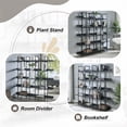 thumbnail image 3 of KTENME 5-Tier Bookcase With Metal Frame Vintage Open Bookshelf Industrial Style Book Case For Home Office Living Room, 3 of 8