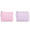 Purple&Pink, variant on Zippered Rhombus Embroidery Coin Purse - PU Leather Portable Mini Wallet with Keychain, Purple&Pink Unisex Short Purse for Coins, Keys & Small Items