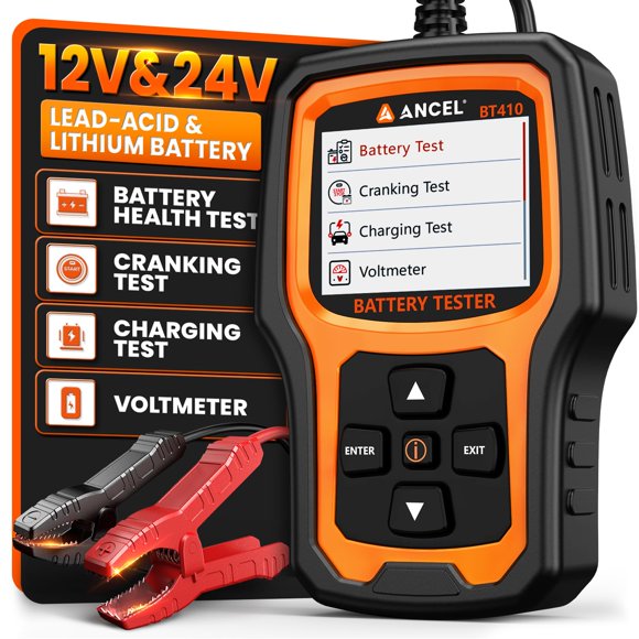 Probador de baterías de coche ANCEL BT410 12 V 24 V de plomo y litio